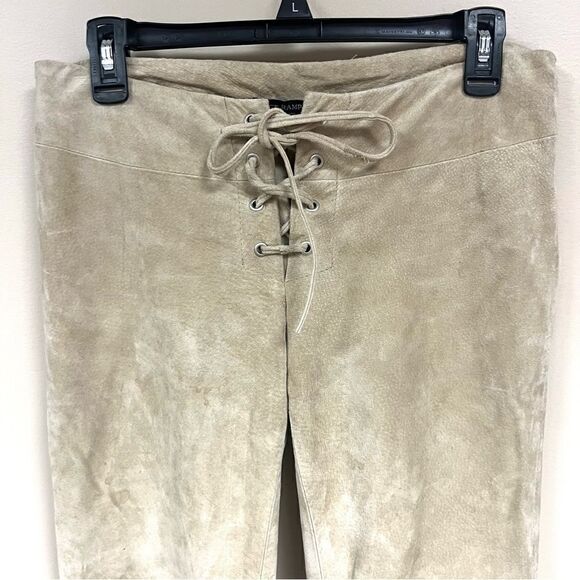 Rampage vintage suede tie front pants. Size 5/6 - Picture 2 of 7